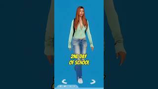 after 1 week of school! ‍ | the sims 4 #thesims4 #shorts