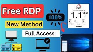 Get Free RDP LifeTime | Legally Easy Method | 32 GB Ram High Speed Internet 