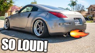 THE BEST SOUNDING 350Z EXHAUST INSTALL!!! *LOUD*