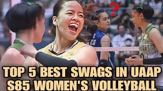 TOP 5 BEST SWAGS IN UAAP SEASON 85 WOMEN'S VOLLEYBALL?