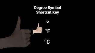 degree Symbol Shortcut key | Degree Symbol |Shortcut key | Computer Update Gyan