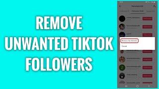 How To Remove Unwanted TikTok Followers