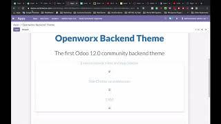 How to install Openworx Backend Theme on Odoo SaaS V2 0