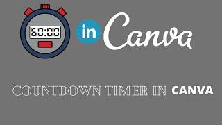 How to make a countdown timer in CANVA | C for Crafty