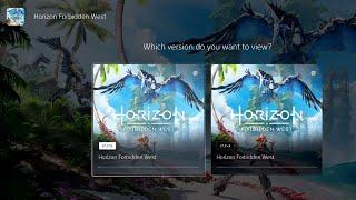 How to upgrade Horizon Forbidden West From PS4 to PS5 | Horizon Forbidden West PS4 PS5 Upgrade Path