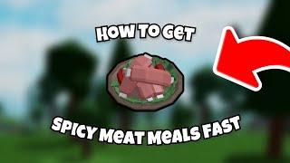 How to get Spicy Meat Meals FAST | Roblox The Survival Game