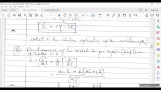 Solow Growth Model 1 By Kazi class 21 03 2022