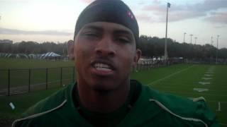 USF Football: Sterling Griffin Post Practice 030411