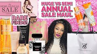 HUGE VICTORIA'S SECRET SEMI ANNUAL SALE HAUL! RARE FINDS AND NEW SCENTS !