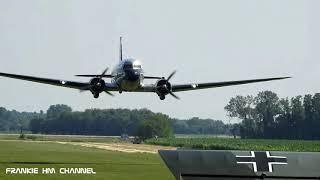 Douglas DC3 Dakota - C41A (N341A) takeoff and lowpass | DC3 flyby