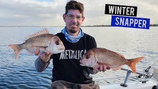 Fishing Port Phillip Bay on a small Runabout Boat ( Winter Pinky Snapper )