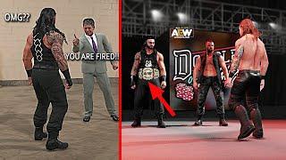 WWE 2K20 Custom Story - Roman Reigns fired from WWE & Joins AEW ft. Matt Hardy, Moxley - Part 1