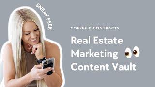 Hundreds of Real Estate Marketing Templates -- Coffee & Contracts Membership Preview
