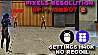 TUTORIAL DE COMO USAR PIXELS RESOLUTION + DPI CHANGER  || Free Fire  2024 