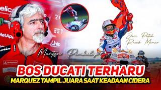 DALLIGNA TERHARU MARC MARQUEZ TAMPIL JUARA MAMPU PERSEMBAHKAN PODIUM  WALAU KEADAAN CIDERA PARAH