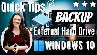 Set up Automatic Back Up Windows 10 Files to External  Hard Drive 2024 [ QUICK ] | eTechniz.com 