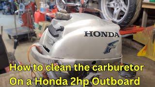 Servicing a Honda 2hp 4 stroke outboard motor carburetor + more!