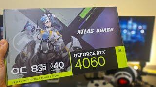 Unbox e Testes RTX 4060 Atlas Shark em Pc antigo - GTA 5/ Warzone/ Fortnite/ Bo3 Zombies