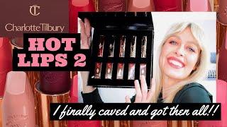 CHARLOTTE TILBURY Lipstick Collection & Swatches || Hot Lips 2 Edition