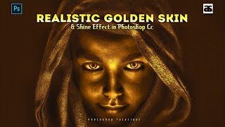 How To Realistic Golden Skin & Shine Effect Photoshop Cc | Photoshop CC 2019 Tutorial #ARYANSUPPORT