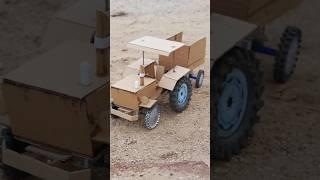 Making Cardboard Tractor #shorts #nsexperiment