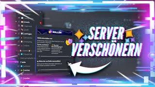 Discord Server VERSCHÖNERN | Discord Server DESIGN Tutorial