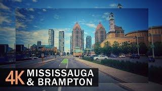 Mississauga & Brampton 4K60fps - Driving Ontario, Canada