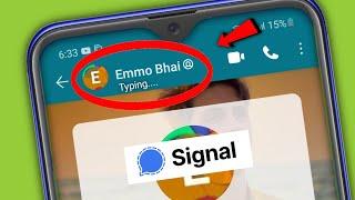 How to hide Typing.. Status In Signal App