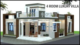 32x44 3D House Design | 4 Room 3D House Plan | Villa Design | Gopal Architecture