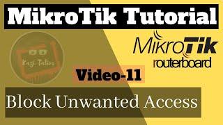 Block unwanted access in your MikroTik router | MikroTik Bangla Tutorial -11