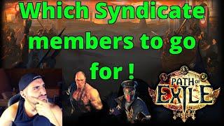 [Beginner's Guide] Which Immortal Syndicate Members to go for on POE !