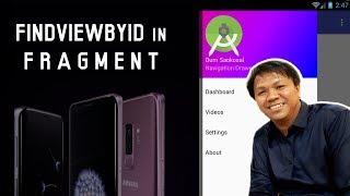 How to Use findViewById in Fragment in Android - Navigation Drawer