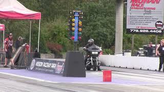 GSXR Catches 10 Second Turbocharged Harley Bagger at 604 Street Legit Season Finals