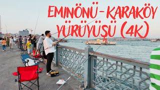 Eminönü-Karaköy walk - İstanbul (4K)