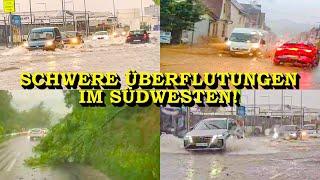 +++ SCHWERE UNWETTER SORGEN FÜR ÜBERSCHWEMMUNGEN +++ HOCHWASSER | ERDRUTSCH | ÜBER 70 LITER REGEN