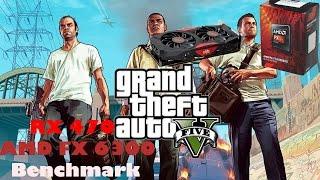 AMD RX 470+AMD FX 6300 GTA V (grand theft auto 5) benchmarks on very high setting