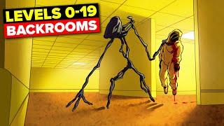 Backrooms Levels 0-19 (Compilation)