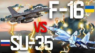 F-16 VS SU-35 EN UKRAINE : LES F-16 VONT-ILS ÉVITER L'AFFRONTEMENT ?