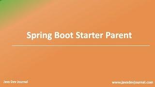 Spring Boot Starter Parent