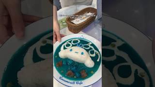 Everything I ate at the Cinnamoroll Cafe in Japan ️🩵