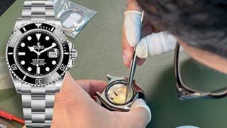 Modding Seiko parts into a Rolex Submariner Yachtmaster GMT. Master design -dream watch build Namoki