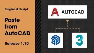 Paste from AutoCAD (free) — Copy AutoCAD Drawing and Paste Into 3dsMax & SketchUp
