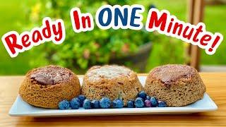 Incredible! Healthy Muffins in ONE MINUTE!  Easy Breakfast For Company