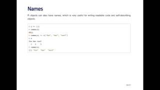 R Names Attributes