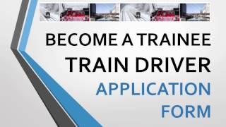 Train Driver Application Form - How to Become a Train Driver