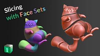 Blender Secrets - Slicing Objects using Face Sets