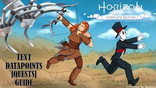 Horizon Zero Dawn Complete Edition Text Datapoints [Quests] Guide