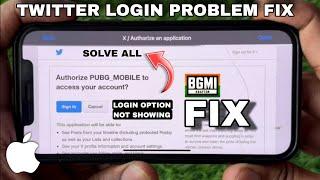 BGMI TWITTER LOGIN PROBLEM IPHONE & ANDROID || PUBG TWITTER LOGIN PROBLEM FIX