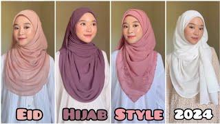 Eid Special Hijab Style 2024 । Try These Hijab Style On Eid Day । Hijab Tutorial ।