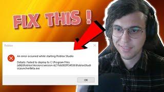How To Fix An Error Occurred While Starting Roblox Studio